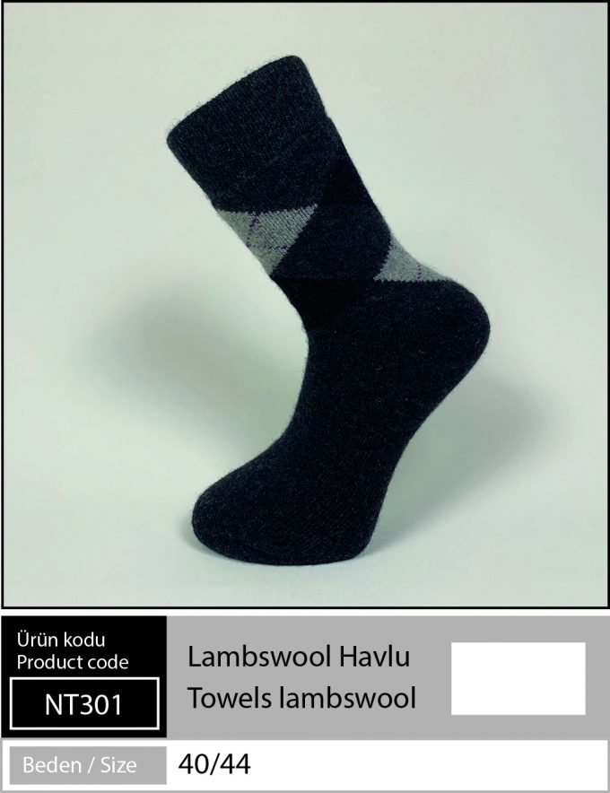 Lambswool Havlu Çorap - NT 301