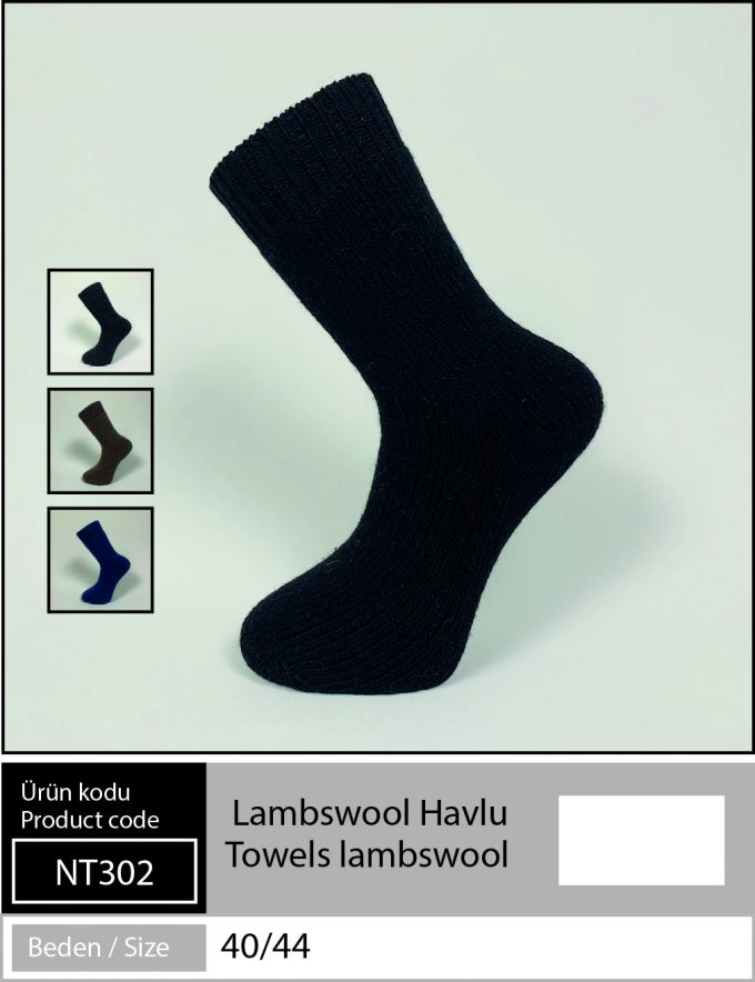 Lambswool Havlu Çorap - NT 302