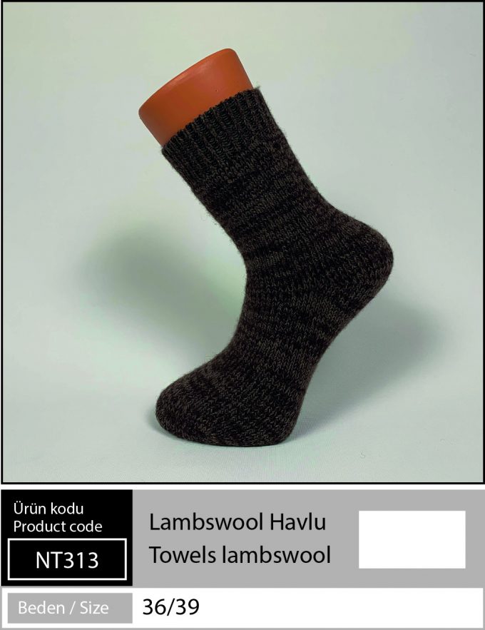 Lambswool Havlu Çorap - NT 313 KKAHVERENGİ